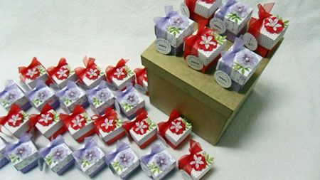Caixinhas "Caixinhas com tampas em origami"